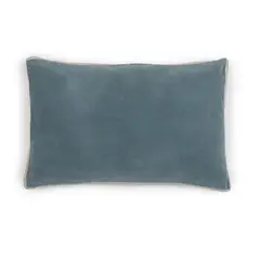 ESTAMPA - FUNDA COJIN TERCIOPELO TURQUESA 60X40