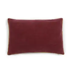 ESTAMPA - FUNDA COJIN TERCIOPELO BURDEOS 60X40