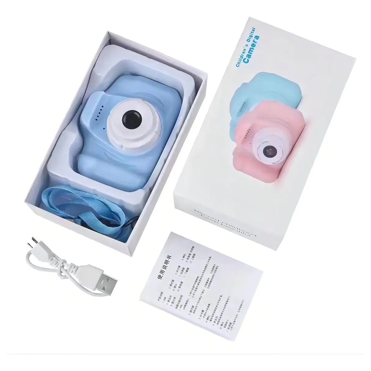 GENERICO - Cámara Compacta X2 Azul HD 3 Mpx Para Niños BELUG