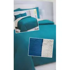 GENERICO - CUBRECAMA QUILT SHERPA POLIALGODON CHIPORRO ULTRA SUAVE