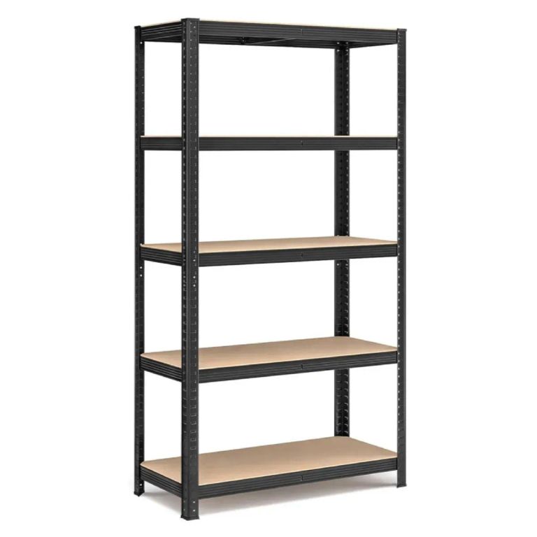 DOER Estante Rack Metálico Negro 90x40x180cm, 5 Repisas, 175kg ...