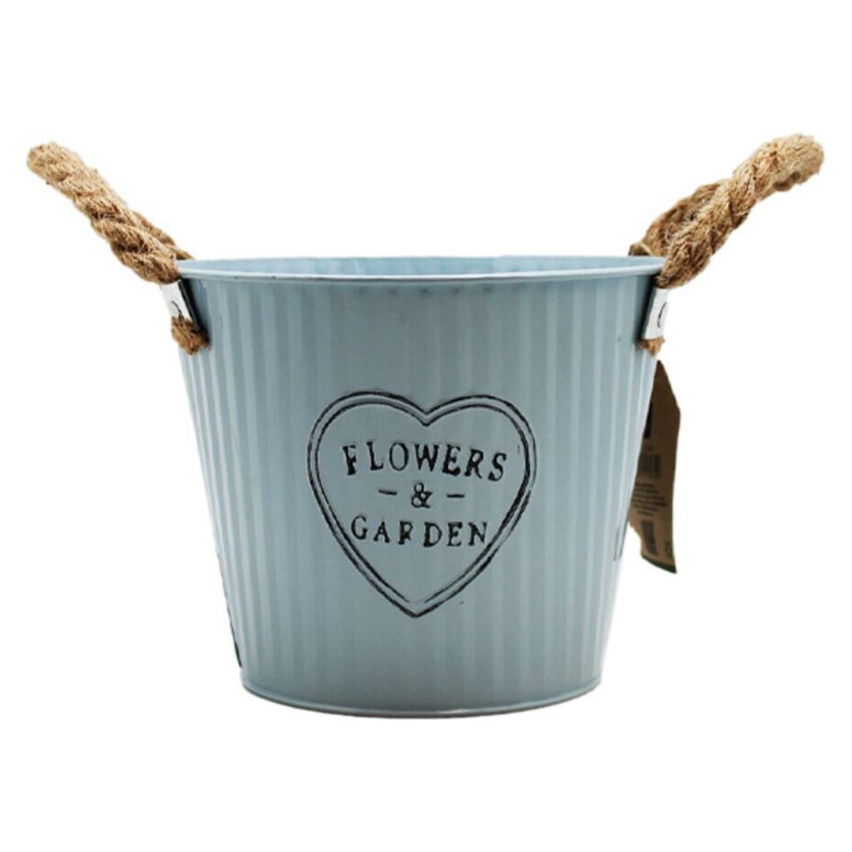 BRANDO - Balde Macetero Metálico Con Asas