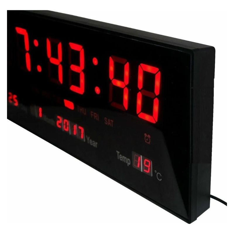 COMPRAPO - Reloj Mural Led Digital Pared Jh-4600