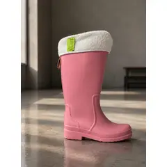 CARBIN - Botas De Agua Mujer Altas Plataforma Moda Invierno Comodas