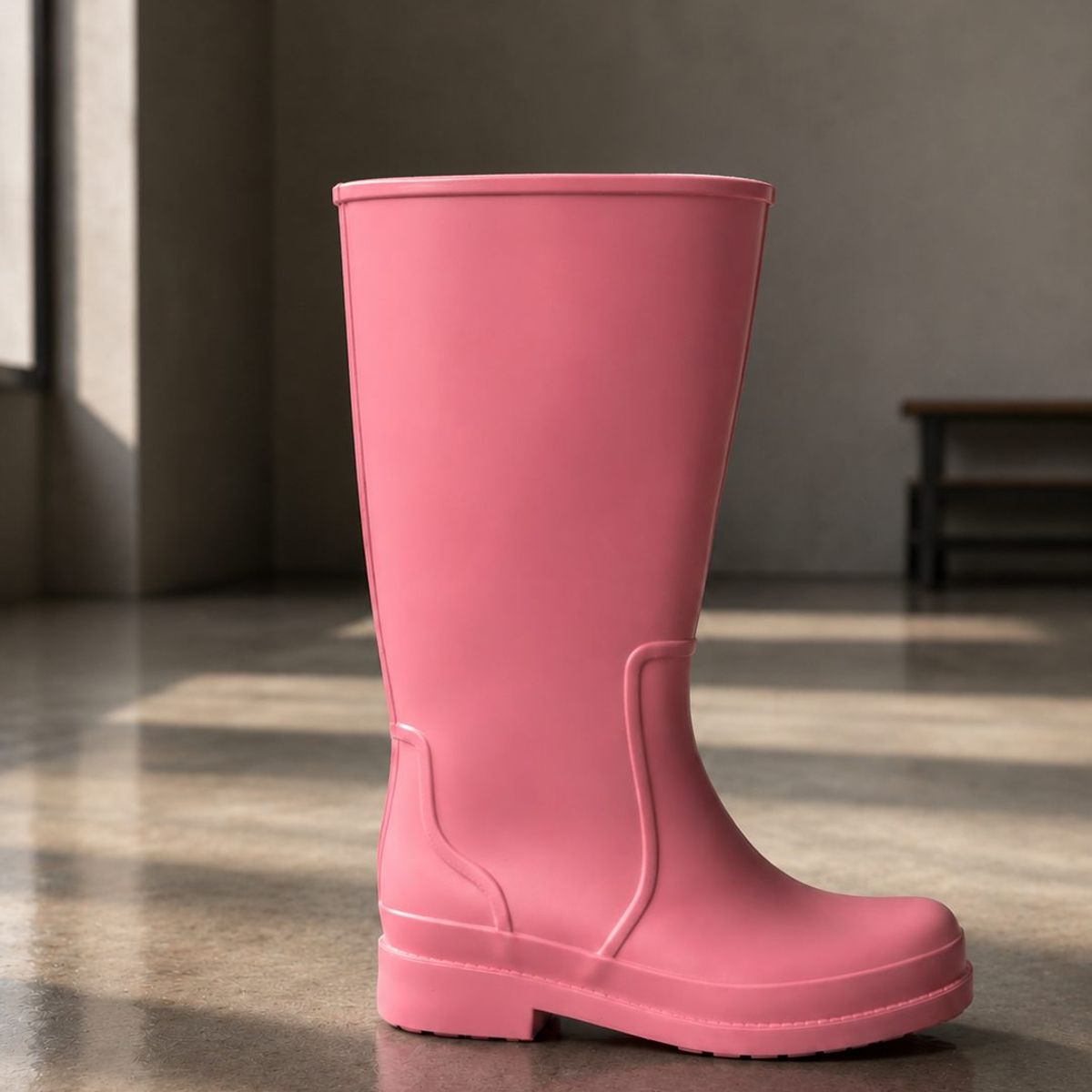 CARBIN - Botas De Agua Mujer Altas Plataforma Moda Invierno Comodas