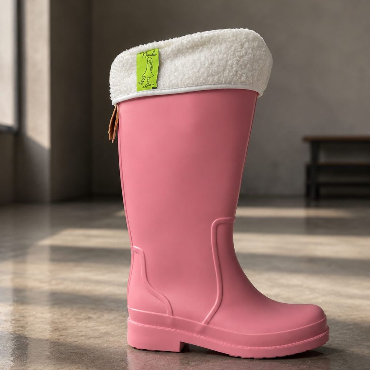 CARBIN - Botas De Agua Mujer Altas Plataforma Moda Invierno Comodas