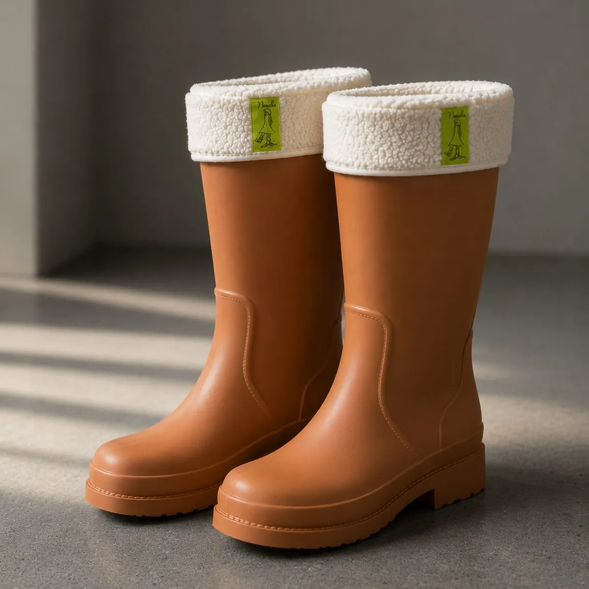 CARBIN - Botas De Agua Mujer Altas Plataforma Moda Invierno Comodas