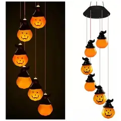 GENERICO - Luces Guirnalda De Calabaza Halloween Solar Decorativa