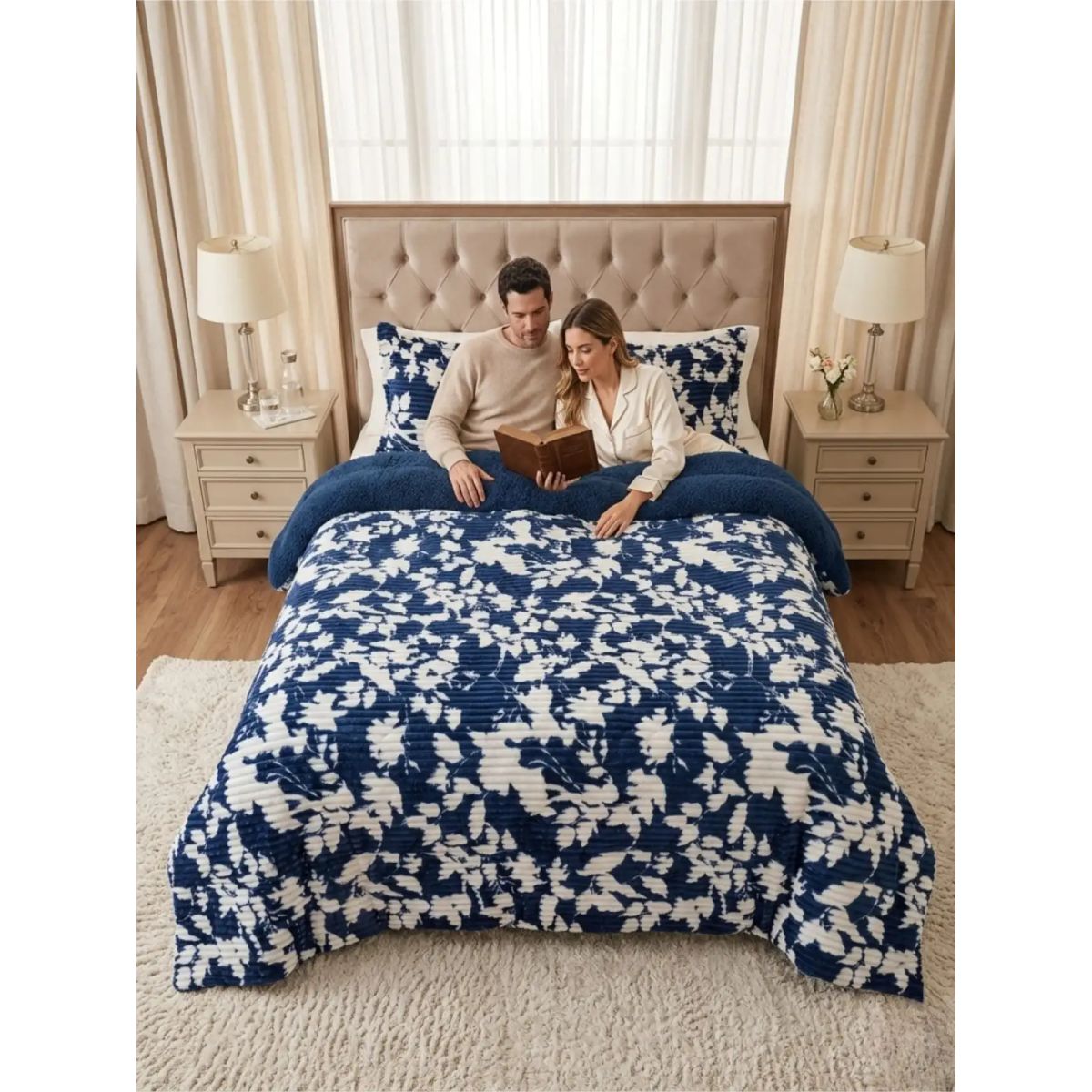 GENERICO - CUBRECAMAS COLETON ESTAMPADOS  DORAL KING