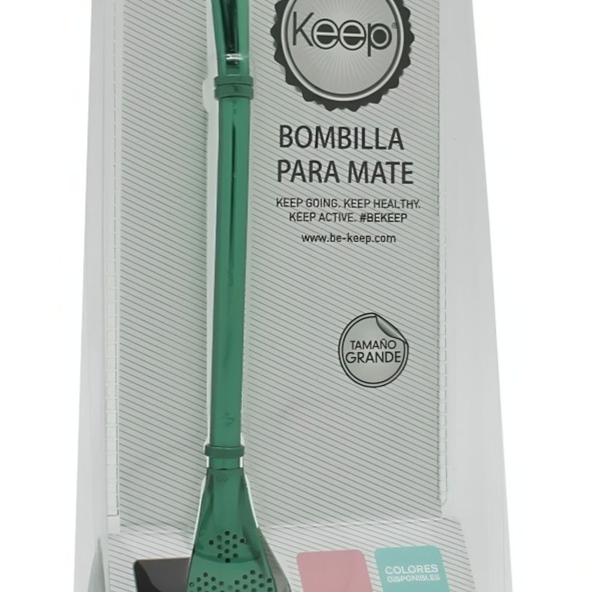 KEEP - Bombilla Para Mate Keep En Acero Inoxidable, color surtido