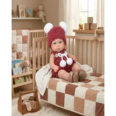GENERICO - Muñeca Baby So Lovely Realista con Ropa de Peluche Azul 31 cm
