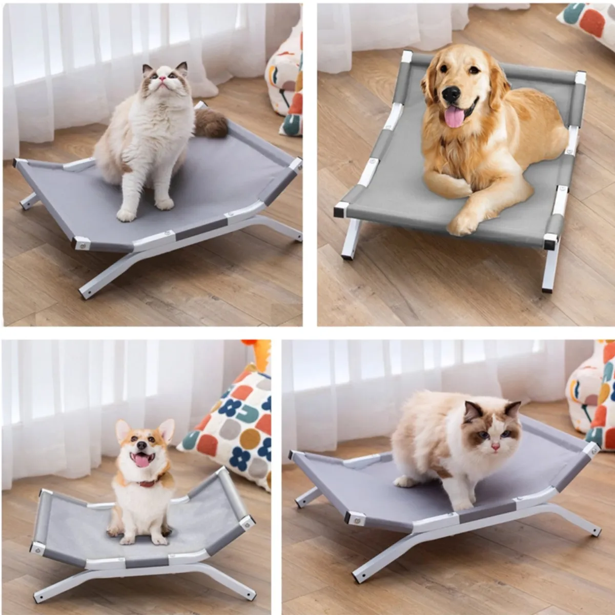 KIDSCOOL - Cama Elevada Para Perros y Gatos Impermeable