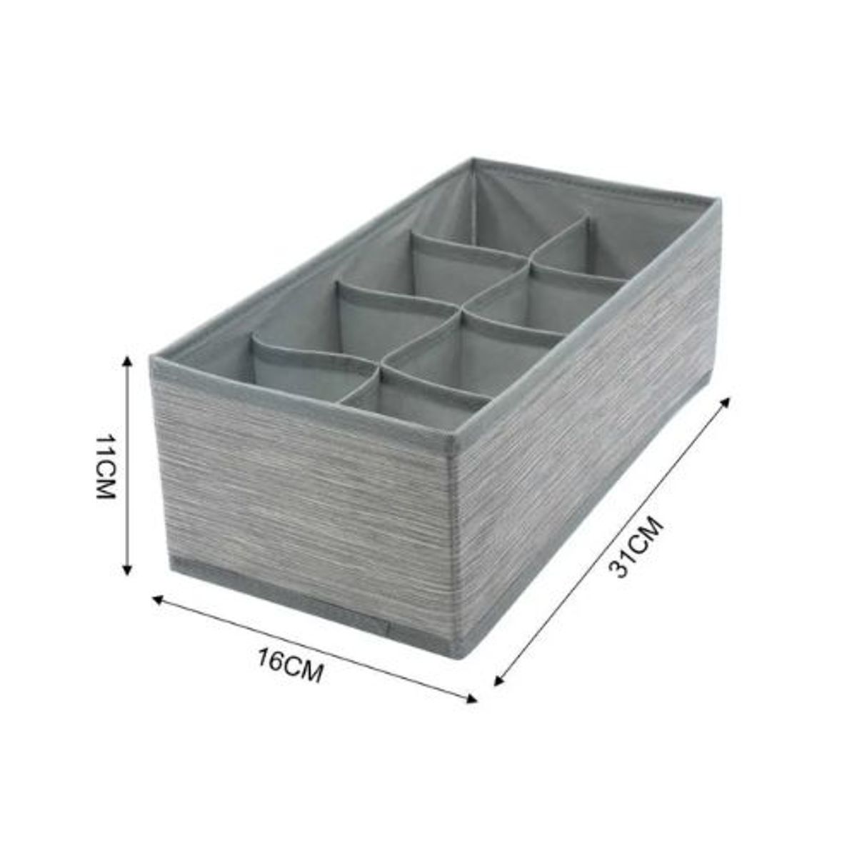 GENERICO - ORGANIZADOR DE ROPA INTERIOR 8 COMPARTIMENTOS 31CM