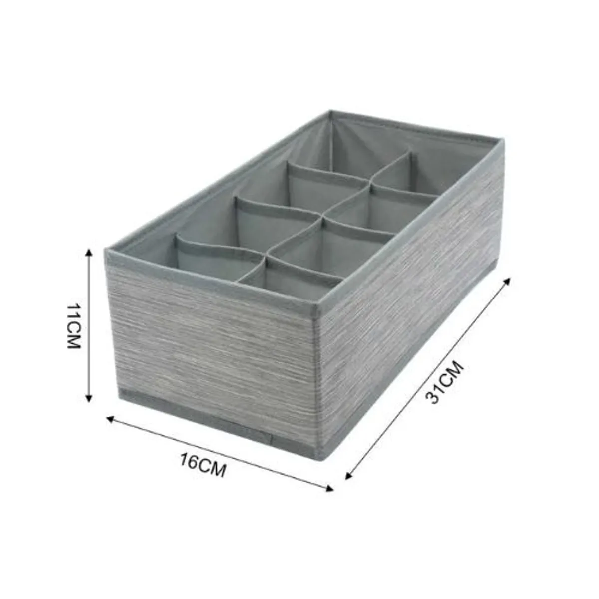 GENERICO - ORGANIZADOR DE ROPA INTERIOR 8 COMPARTIMENTOS 31CM