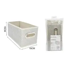 GENERICO - ORGANIZADOR CAJA PLEGABLE 15X31CM BLANCA