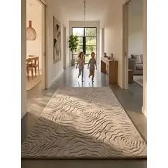 GENERICO - Alfombra Decorativa Jacquard con Textura Orgánica 160x200