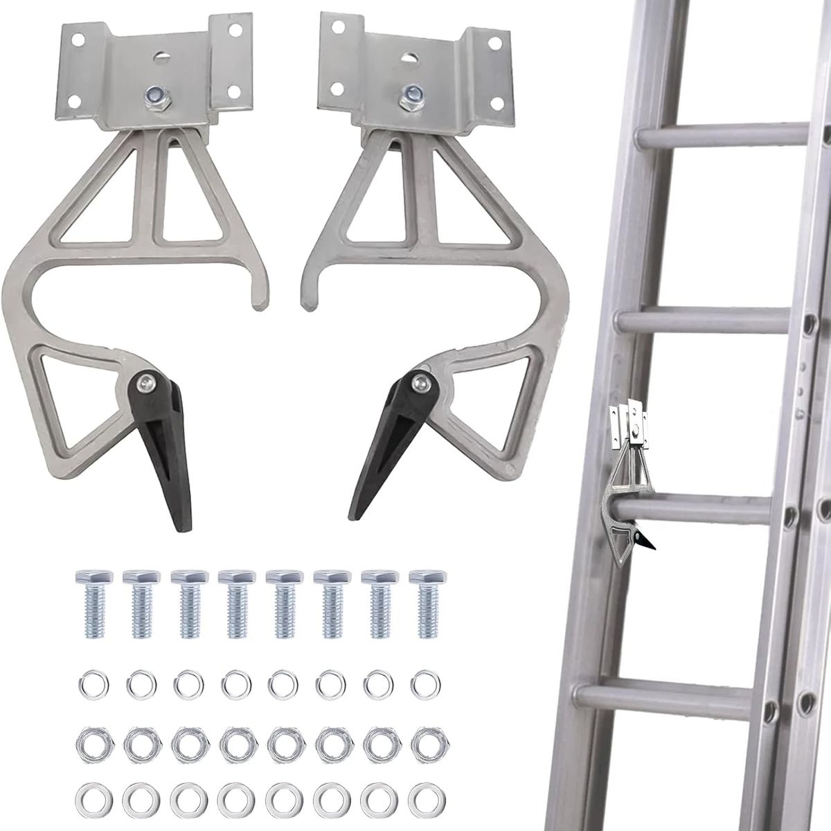 1 Par Cerraduras De Escalera De Extensión,Cerraduras De Escalera De Extensión De Aluminio, marca KUANGYE - Foto Principal