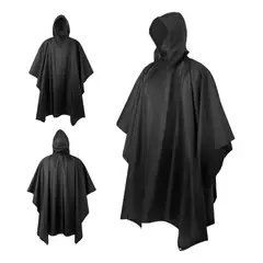 NO LOGO - Impermeable Grueso Poncho Capa Con Capucha Adultos