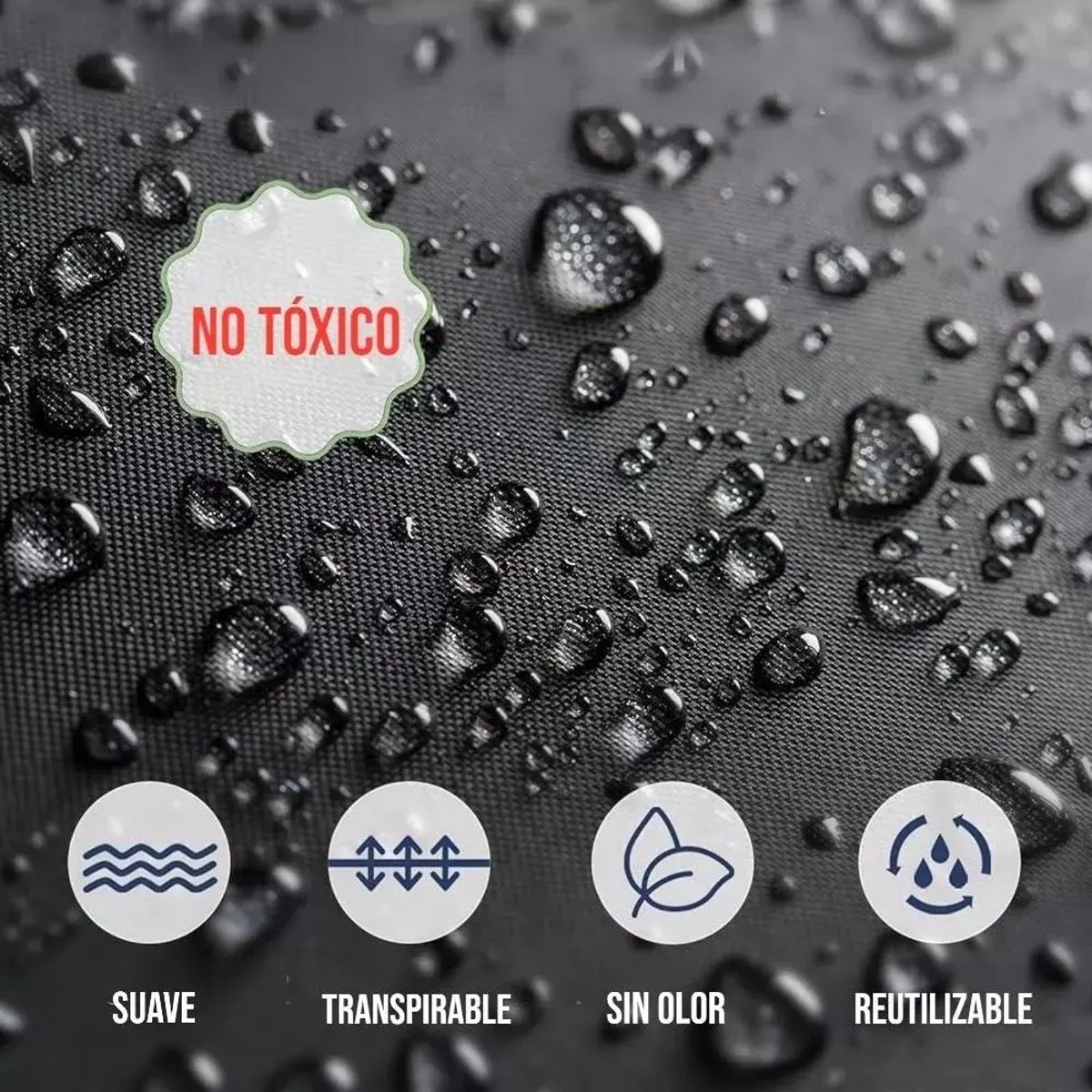 NO LOGO - Impermeable Grueso Poncho Capa Con Capucha Adultos