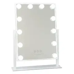 GENERICO - Espejo De Tocador Maquillaje 12 Bombillas Led Tactil