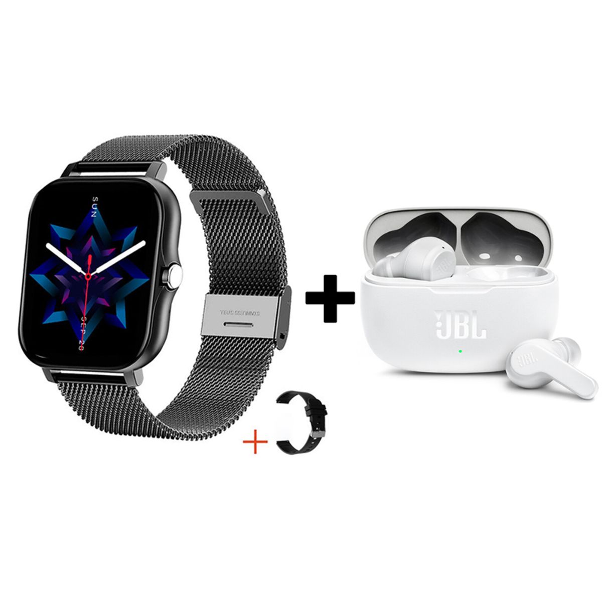 JBL - Audifonos bluetooth JBL WAVE200TWS y Y13 Reloj inteligente