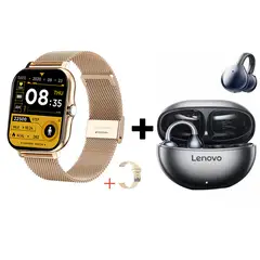 LENOVO - Audifonos bluetooth Clip TA140 y Y13 Reloj inteligente