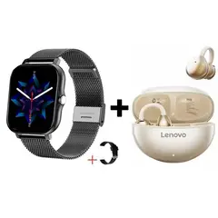 LENOVO - Audifonos bluetooth TA410 y Y13 Reloj inteligente