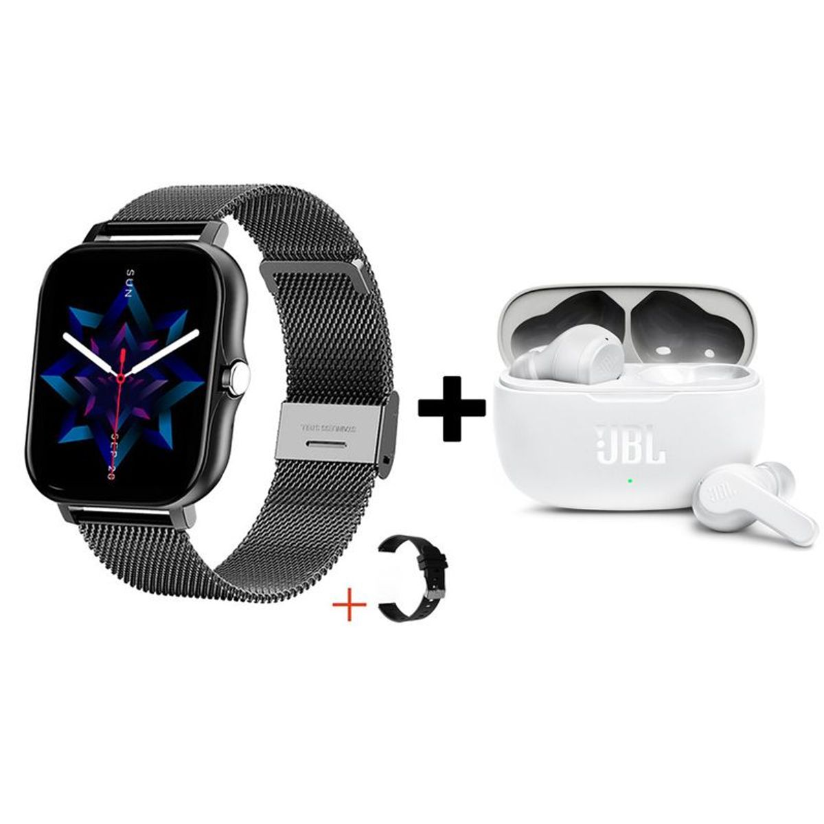 JBL - Audifonos bluetooth JBL WAVE200TWS y Y13 Reloj inteligente