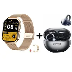 LENOVO - Audifonos bluetooth TA410 y Y13 Reloj inteligente