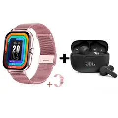 JBL - Audifonos bluetooth WAVE200TWS y Y13 Reloj inteligente