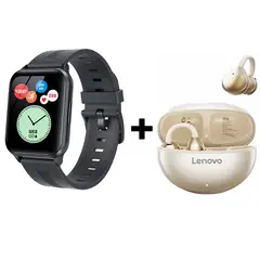 LENOVO - Audifonos bluetooth Clip TA140 y Y79 Reloj inteligente