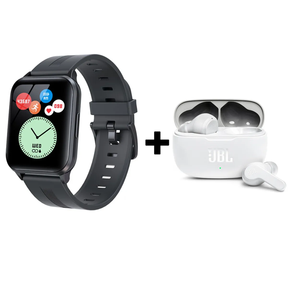 JBL - Audifonos bluetooth JBL WAVE200TWS y Y79 Reloj inteligente