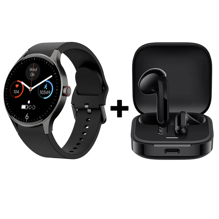 Audifonos bluetooth Redmi Buds 6 Active y Y80 Reloj inteligente