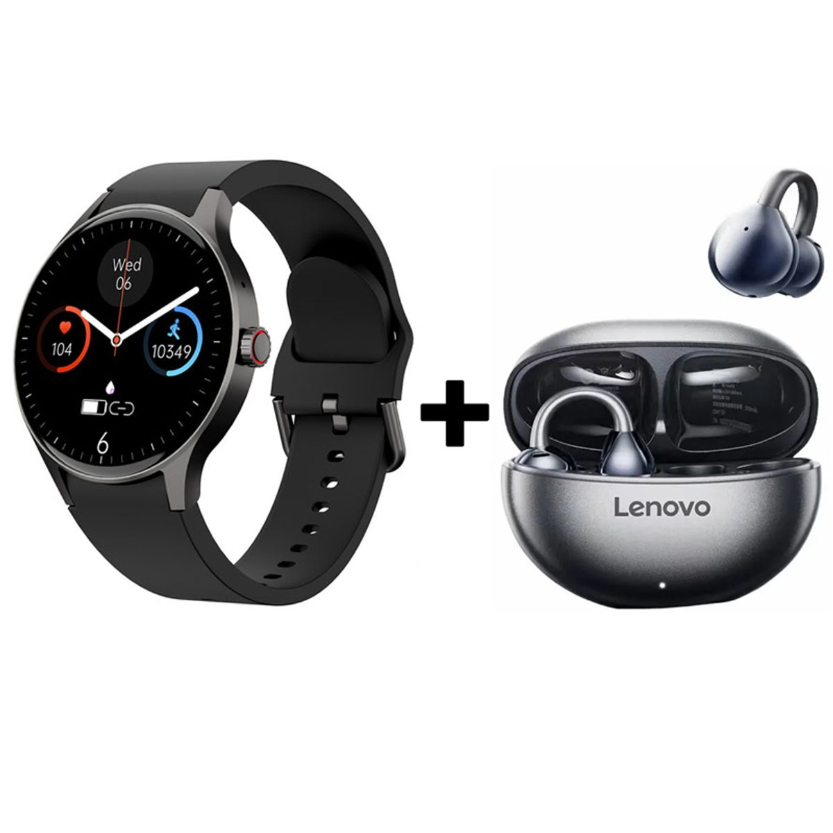 LENOVO - Audifonos bluetooth Lenovo Clip TA140 y Y80 Reloj inteligente