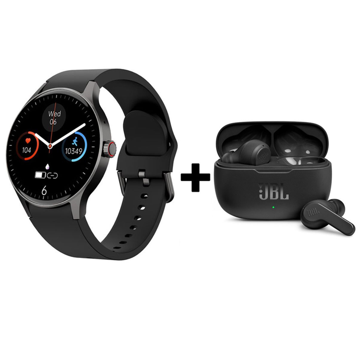 JBL - Audifonos bluetooth JBL WAVE200TWS y Y80 Reloj inteligente
