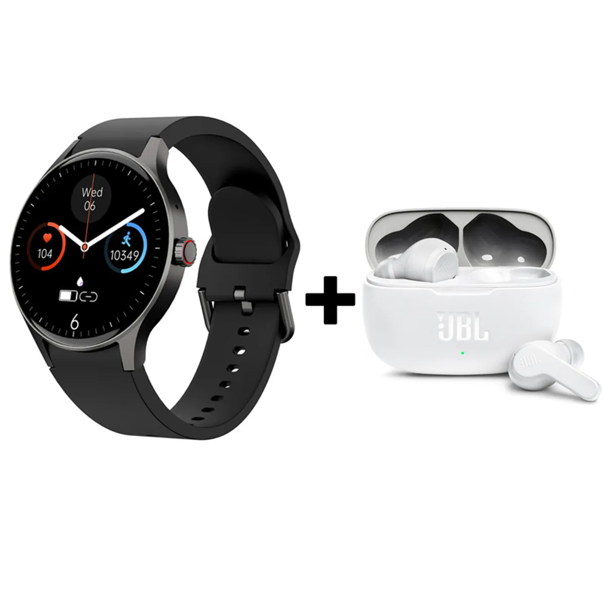 JBL - Audifonos bluetooth JBL WAVE200TWS y Y80 Reloj inteligente