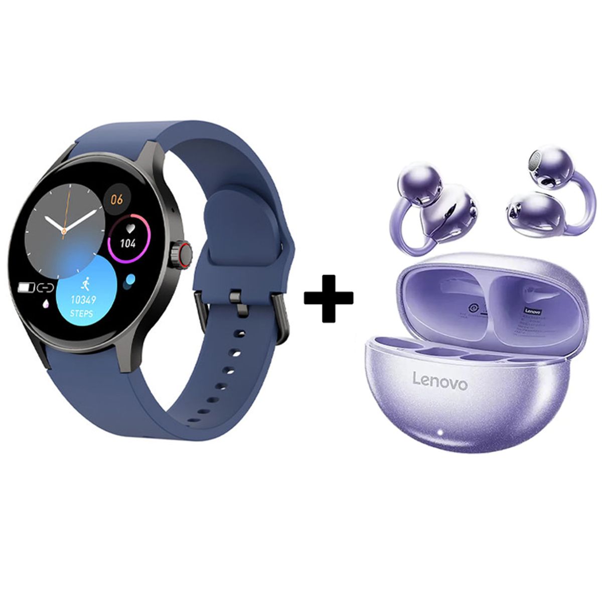 LENOVO - Audifonos bluetooth Lenovo Clip TA140 y Y80 Reloj inteligente