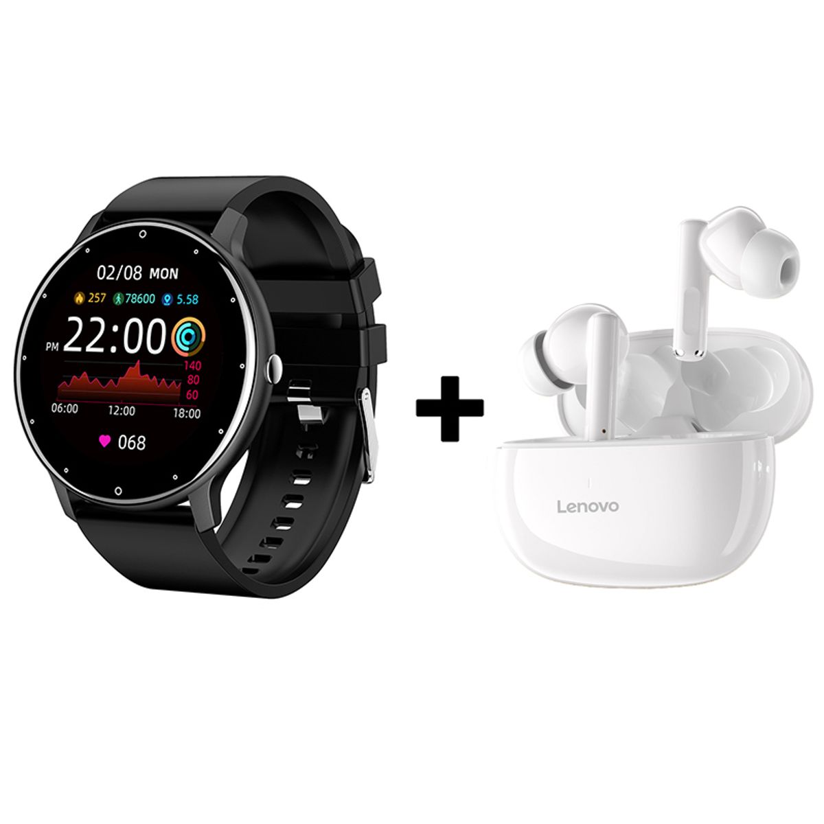 LENOVO - Audifonos bluetooth Lenovo TA210 y ZL02 Reloj inteligente
