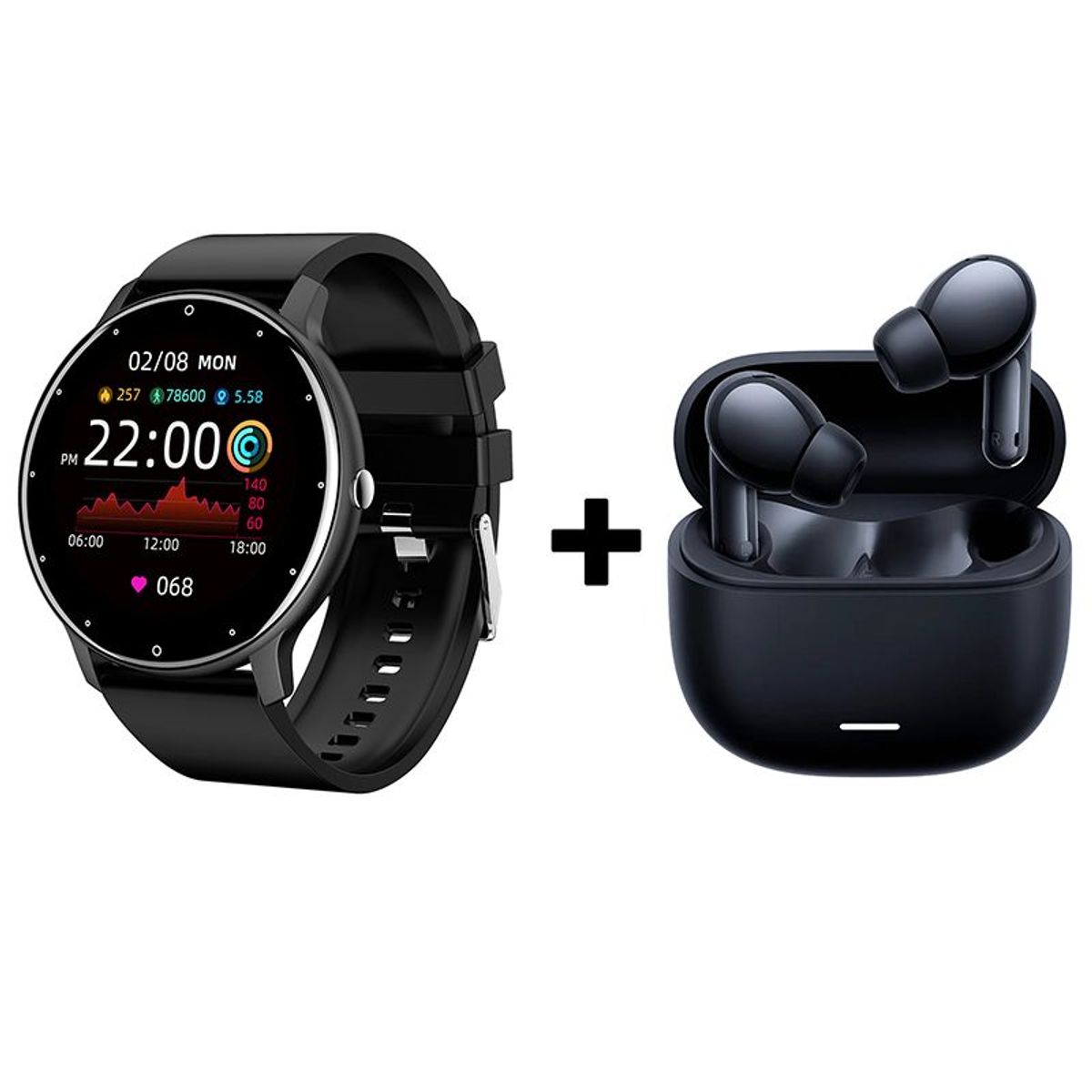 REDMI - Audifonos bluetooth Xiaomi Redmi Buds 6 Lite y ZL02 Reloj inteligente