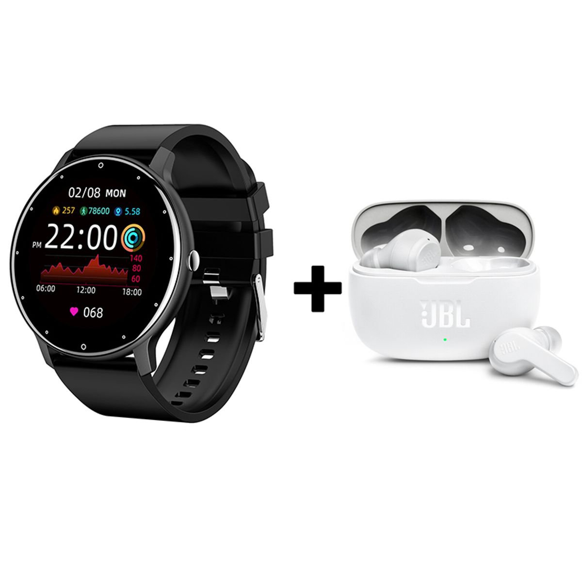 JBL - Audifonos bluetooth JBL WAVE200TWS y ZL02 Reloj inteligente