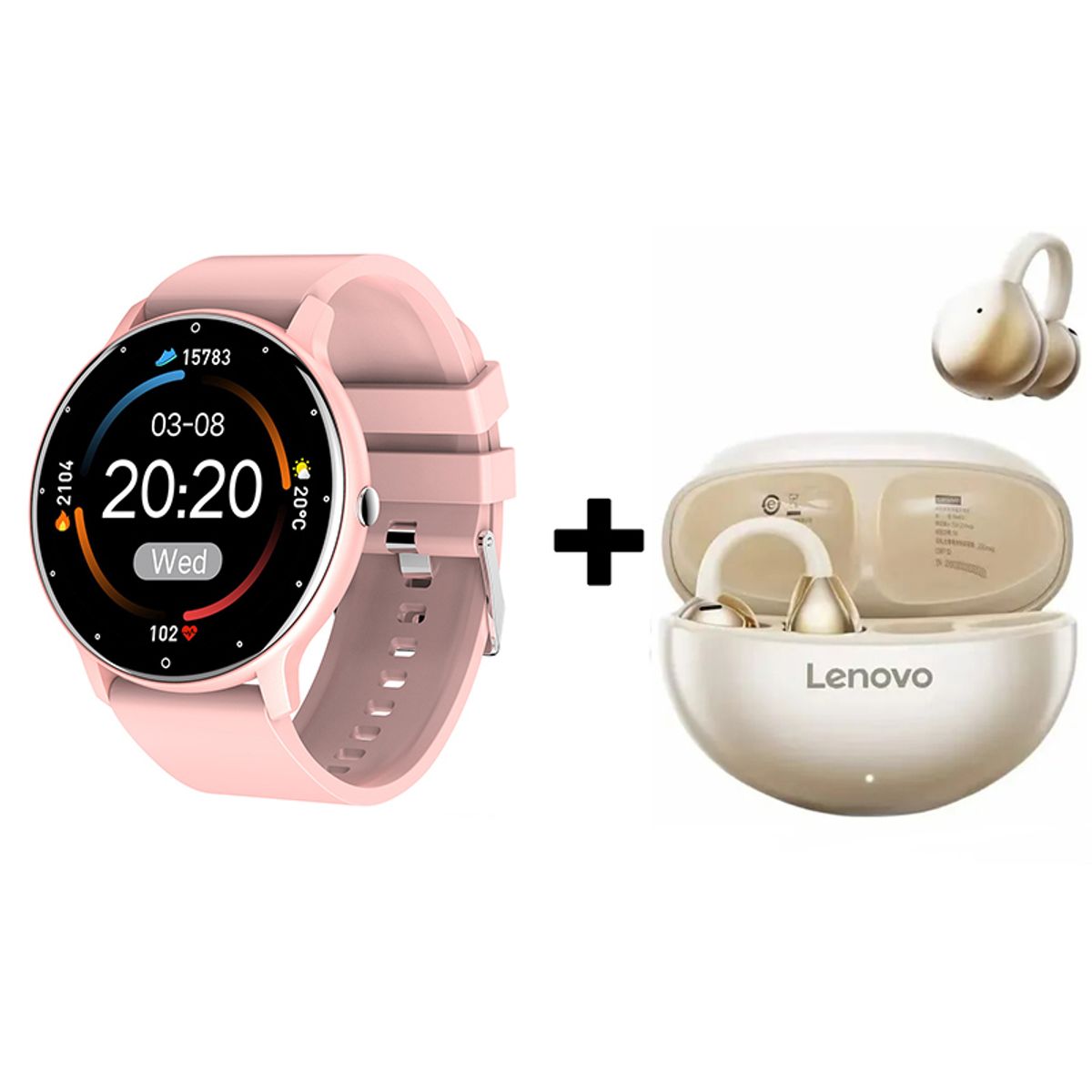 LENOVO - Audifonos bluetooth Lenovo Clip TA140 y ZL02 Reloj inteligente