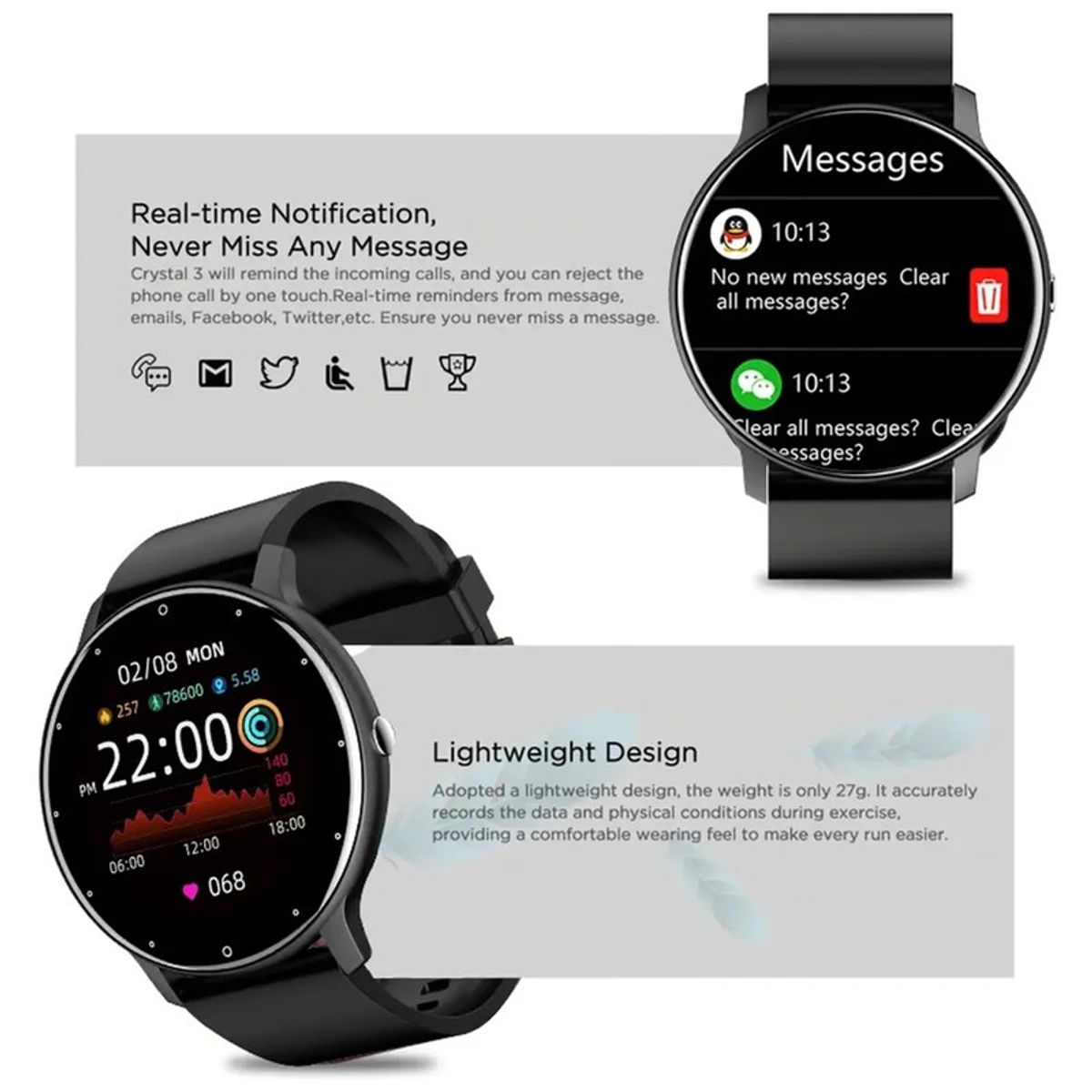 XIAOMI - Audifonos bluetooth Xiaomi Redmi Buds 6 Play y ZL02 Reloj inteligente