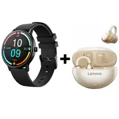 LENOVO - Audifonos bluetooth Clip TA140 y Y86 Reloj inteligente