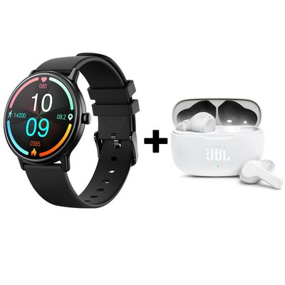 Jbl Audifonos Bluetooth Wave 200Tws Y Y86 Reloj Inteligente