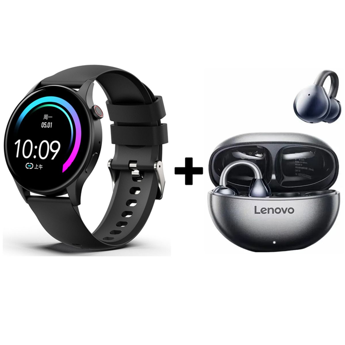 LENOVO - Audifonos bluetooth Lenovo Clip TA140 y Y85 Reloj inteligente