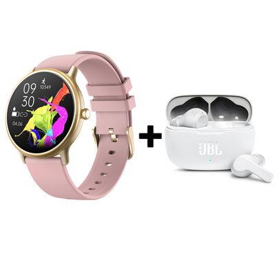 Jbl Audifonos Bluetooth Wave 200Tws Y Y86 Reloj Inteligente