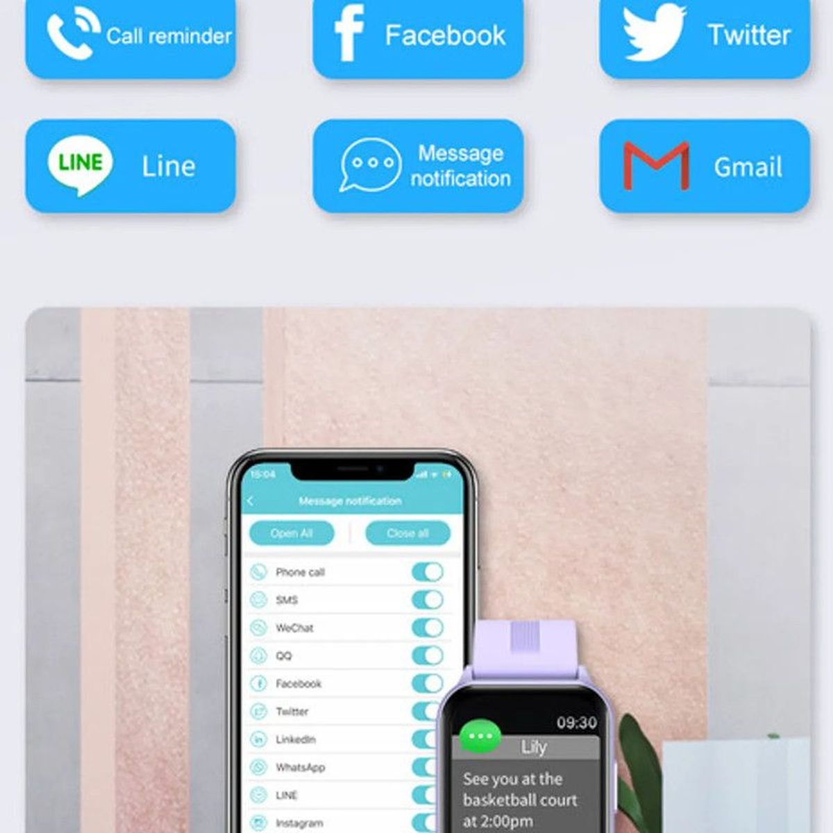 REDMI - Audifonos bluetooth Xiaomi Redmi Buds 6 Lite y Y79 Reloj inteligente