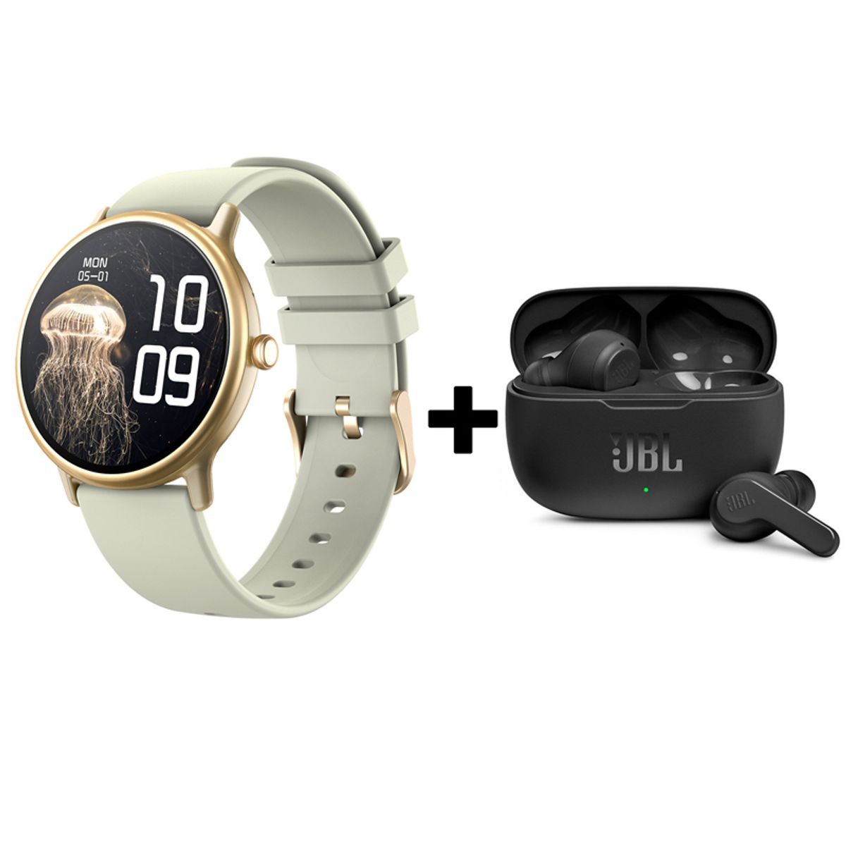 JBL - Audifonos bluetooth JBL WAVE200TWS y Y86 Reloj inteligente