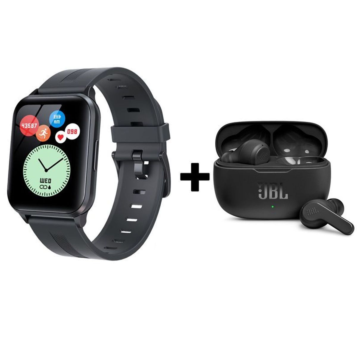 JBL - Audifonos bluetooth JBL WAVE200TWS y Y79 Reloj inteligente