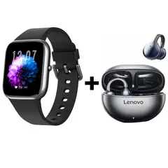 LENOVO - Audifonos bluetooth Clip TA140 y Y9Pro Reloj inteligente